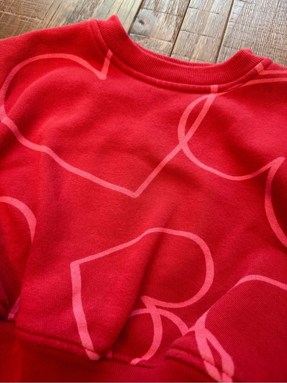 Baby Gap VintageSoft Red Heart Sweatshirt & Sweatpants Set 6–12M